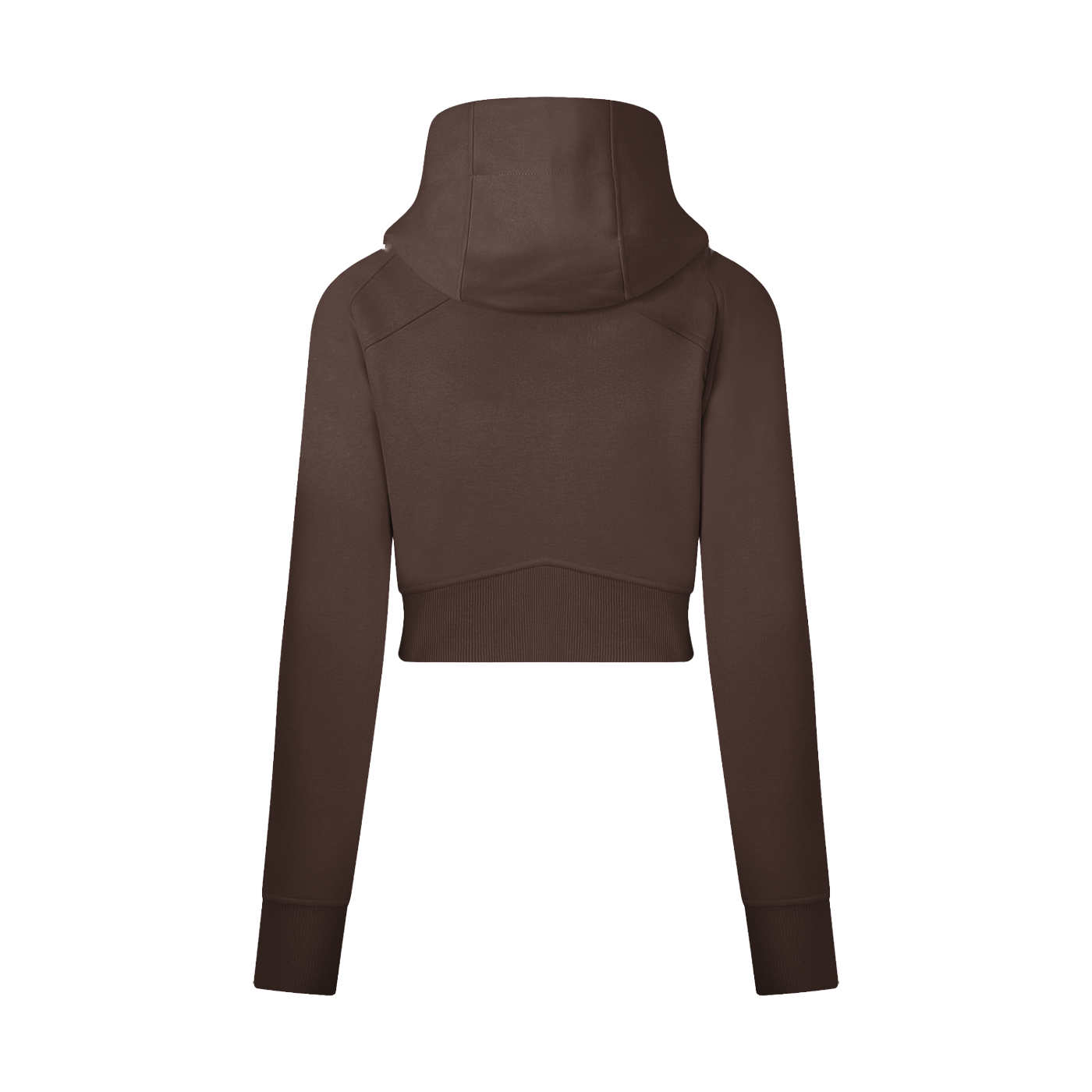 DI6NE Women Cropped Zip-Through Hoodie