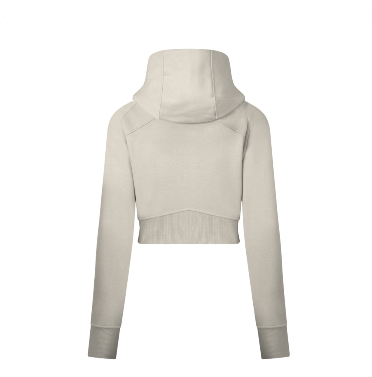 DI6NE Women Cropped Zip-Through Hoodie