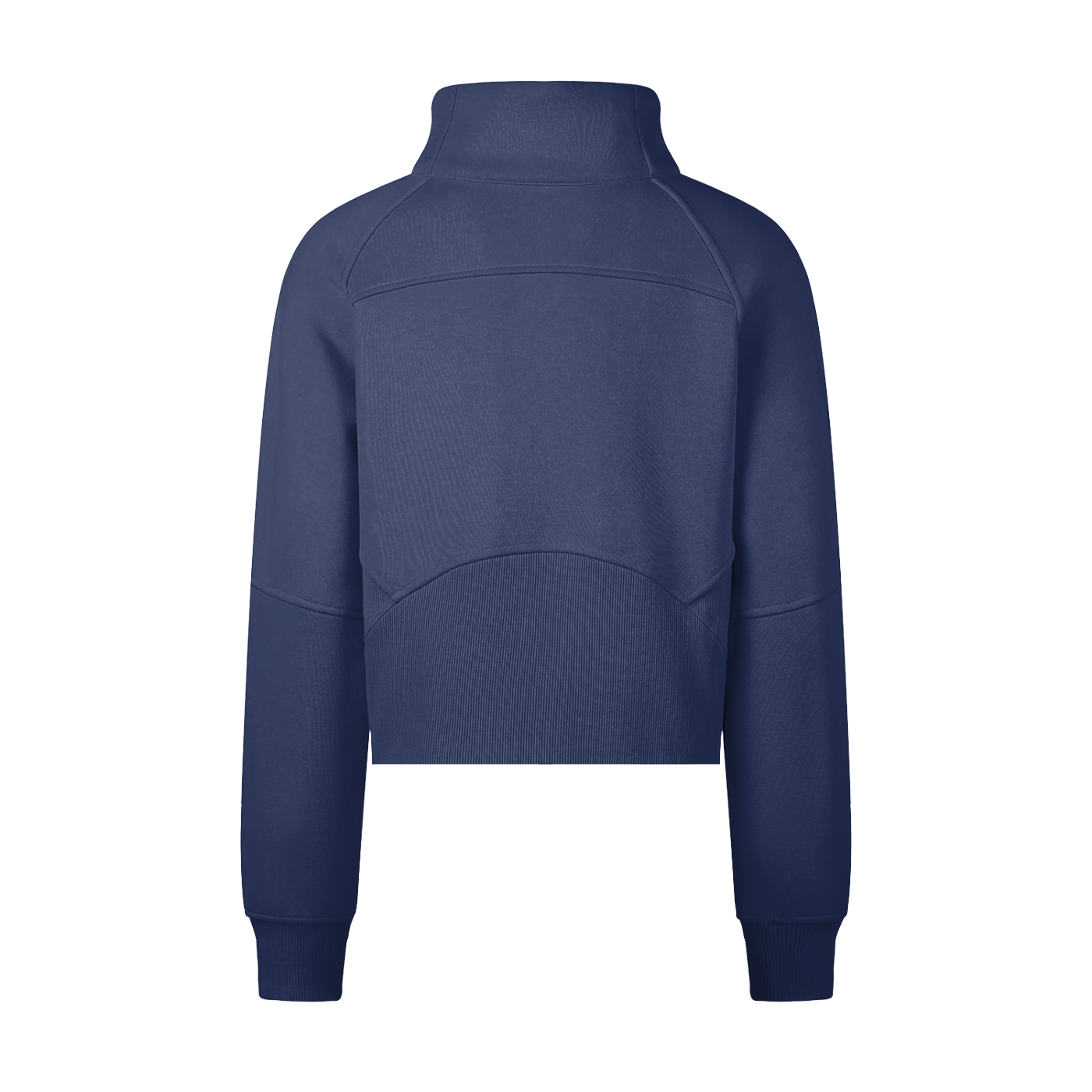 DI6NE Women Cropped Half-Zip Sweatshirt