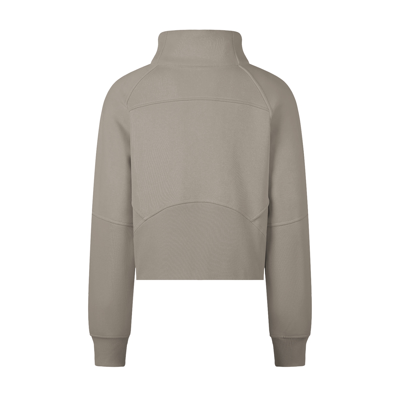DI6NE Women Cropped Half-Zip Sweatshirt