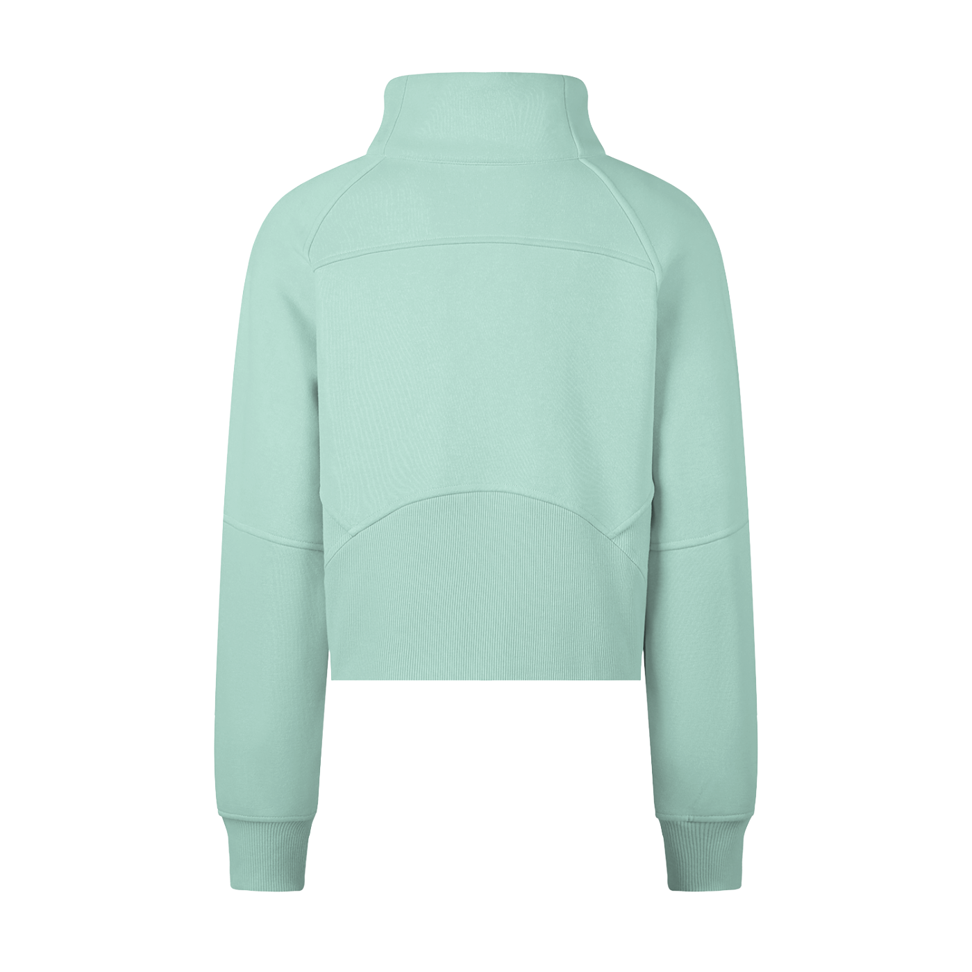 DI6NE Women Cropped Half-Zip Sweatshirt