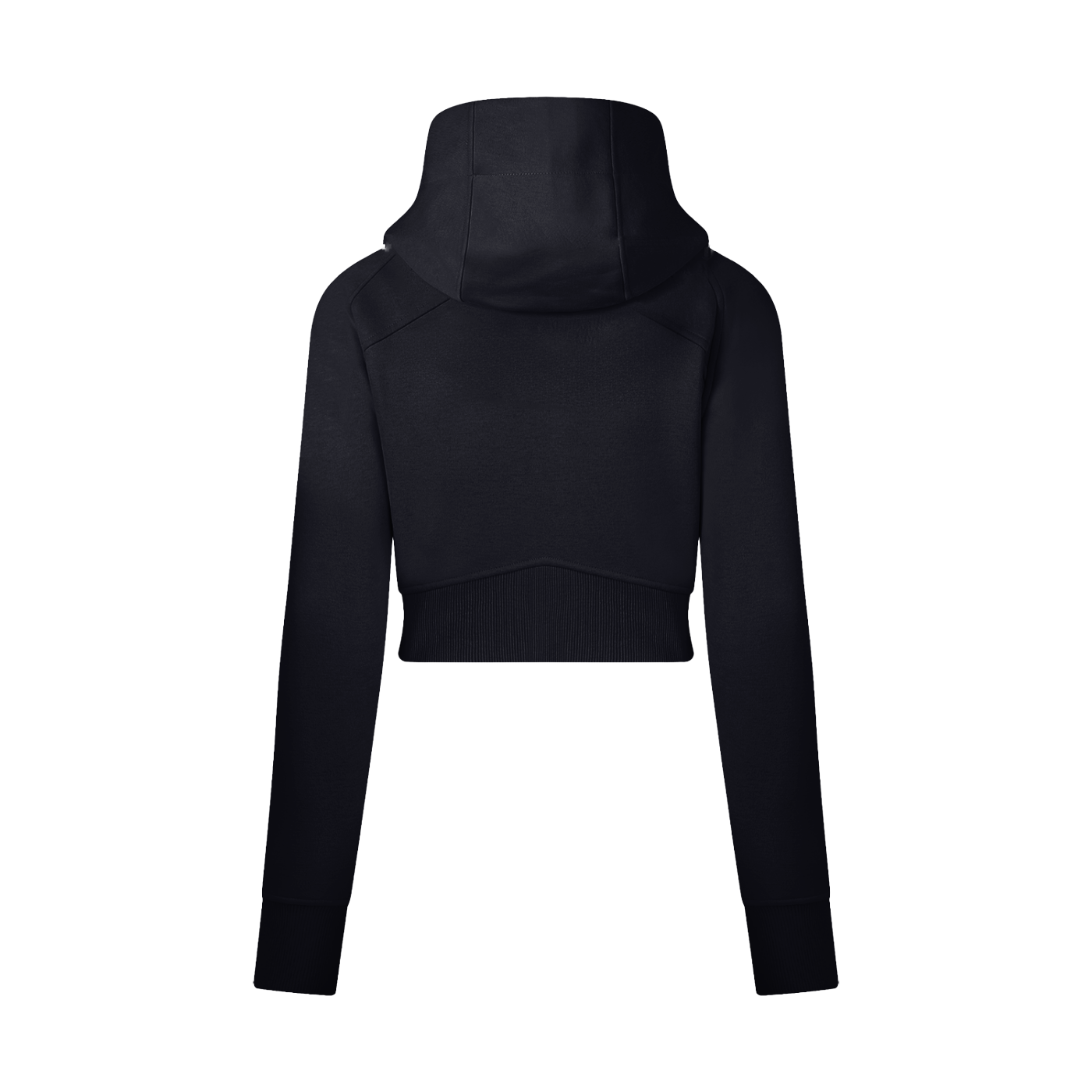 DI6NE Women Cropped Zip-Through Hoodie
