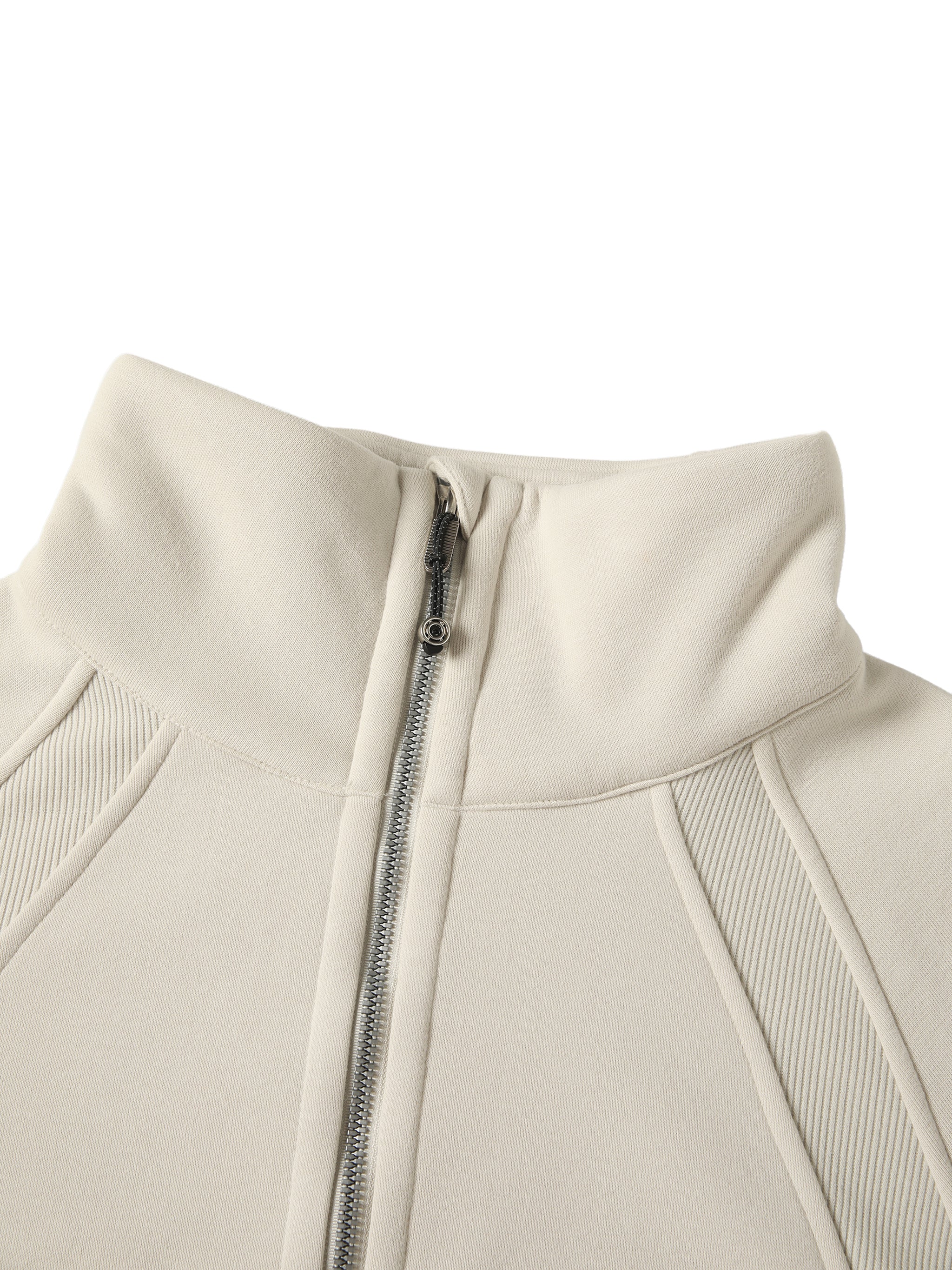 DI6NE Women Cropped Half-Zip Sweatshirt