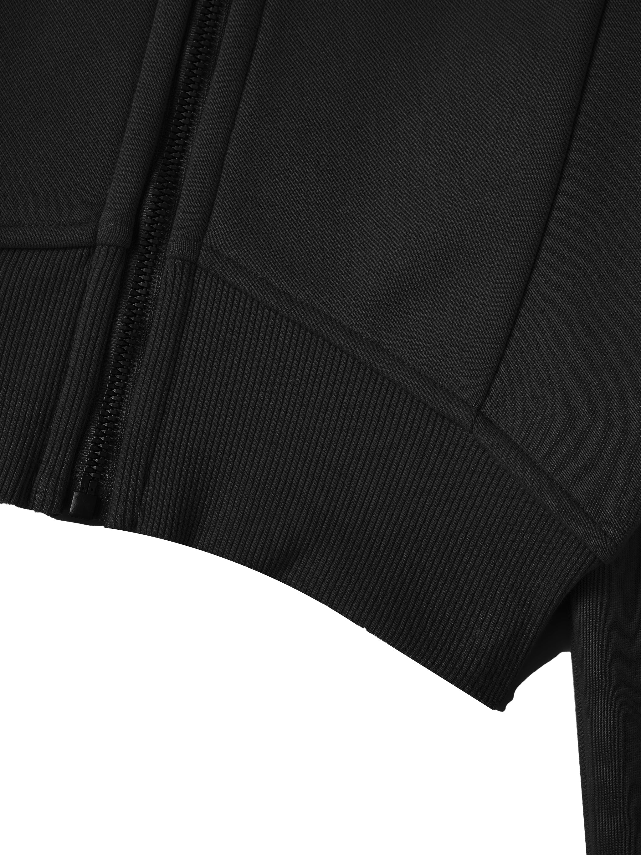 DI6NE Women Cropped Zip-Through Hoodie