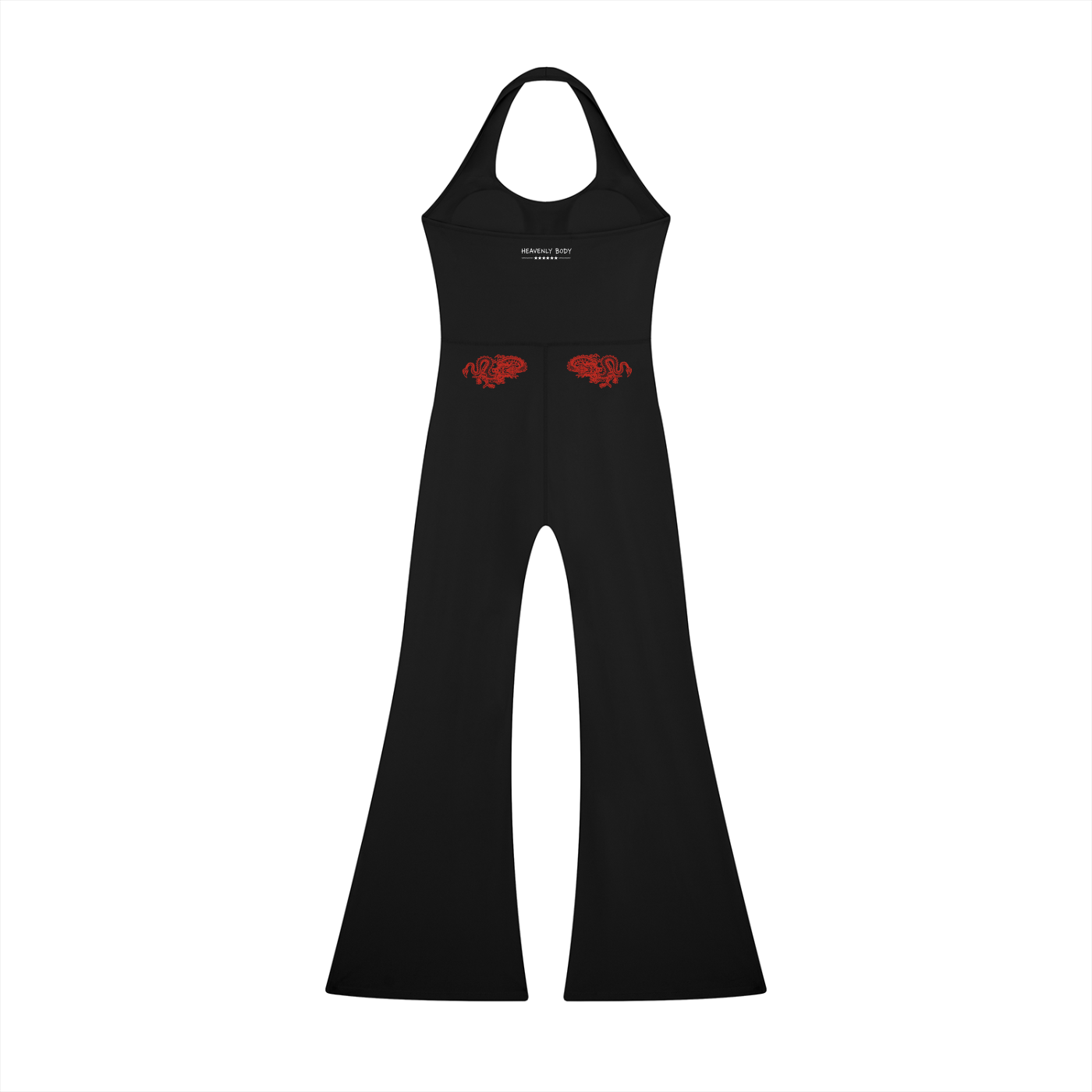 DI6NE Ryū Halter Flared Jumpsuit
