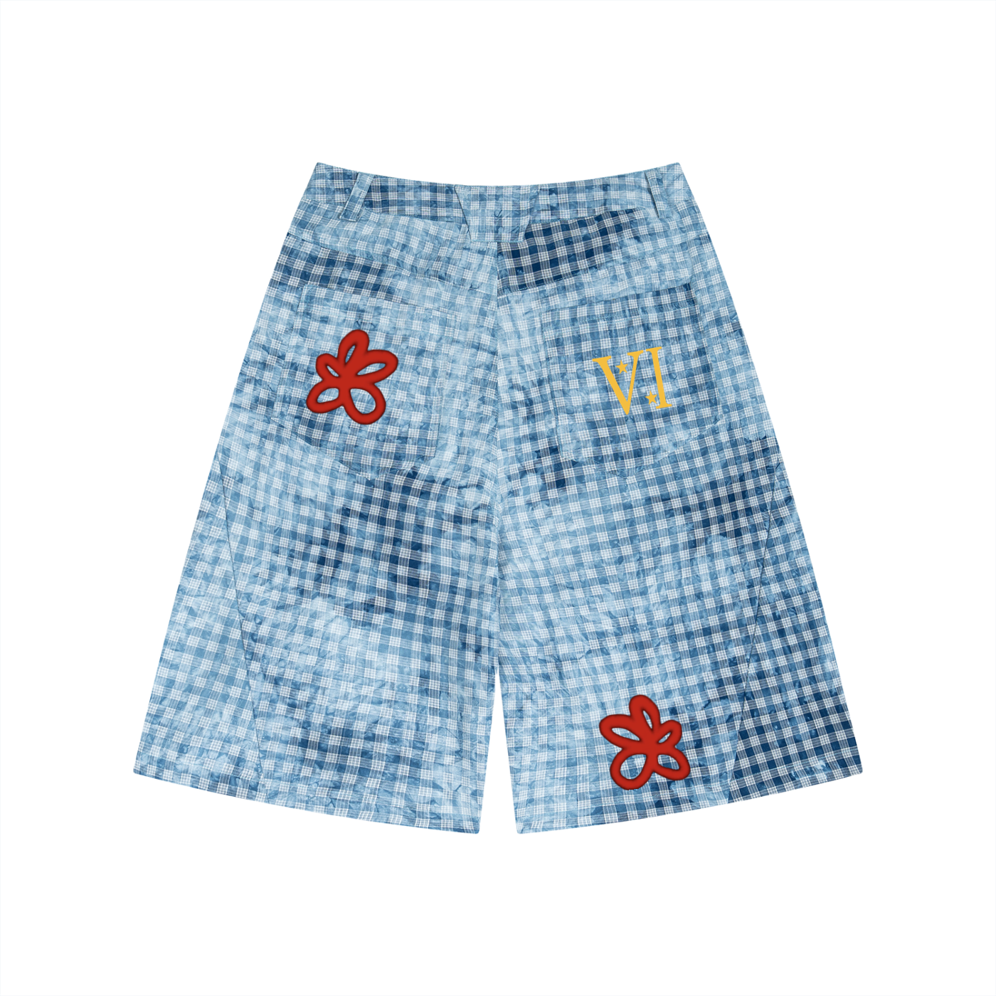 DI6NE HB RIVIERA VINTAGE PLAID SHORTS