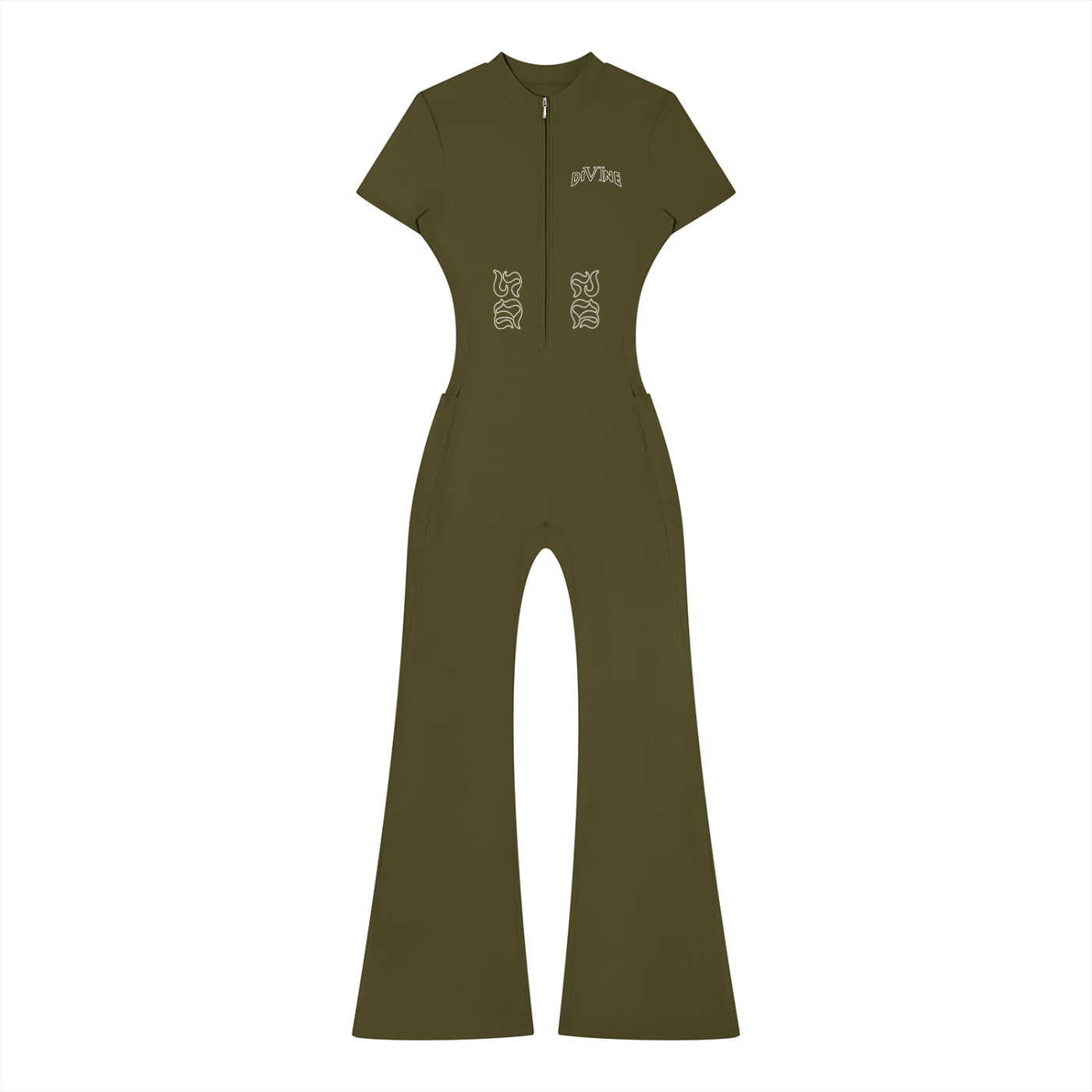 DI6NE HB Contour Quarter-Zip Jumpsuit