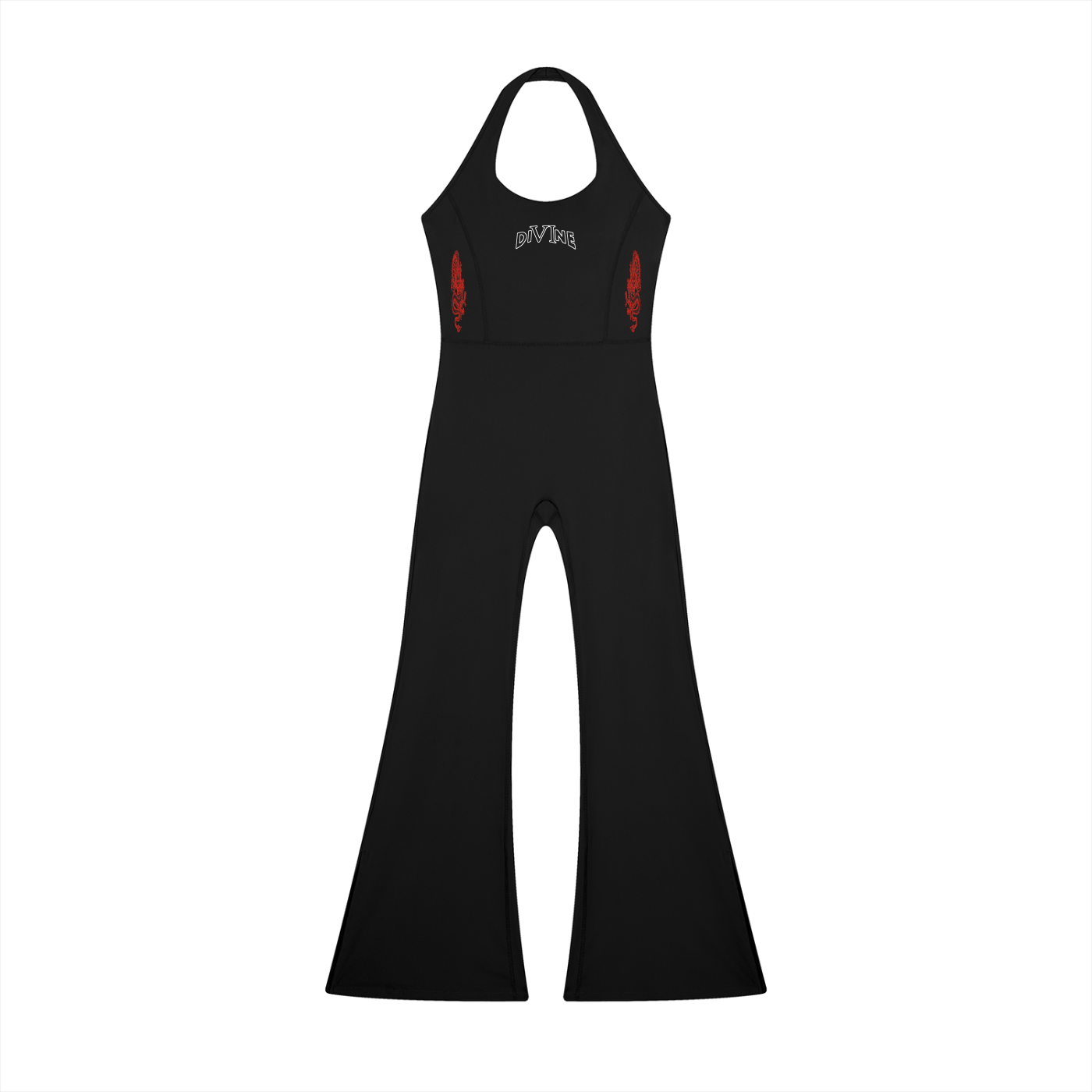 DI6NE Ryū Halter Flared Jumpsuit