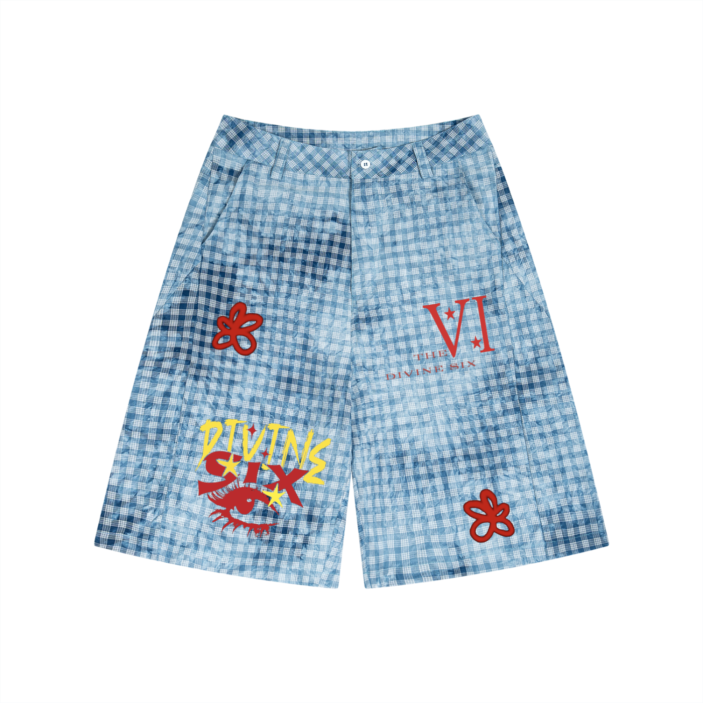 DI6NE HB RIVIERA VINTAGE PLAID SHORTS