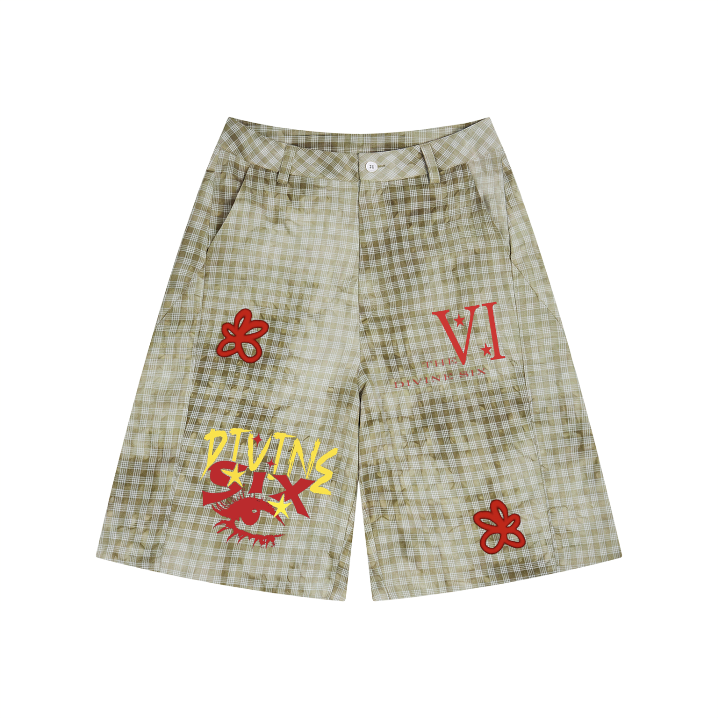 DI6NE HB RIVIERA VINTAGE PLAID SHORTS
