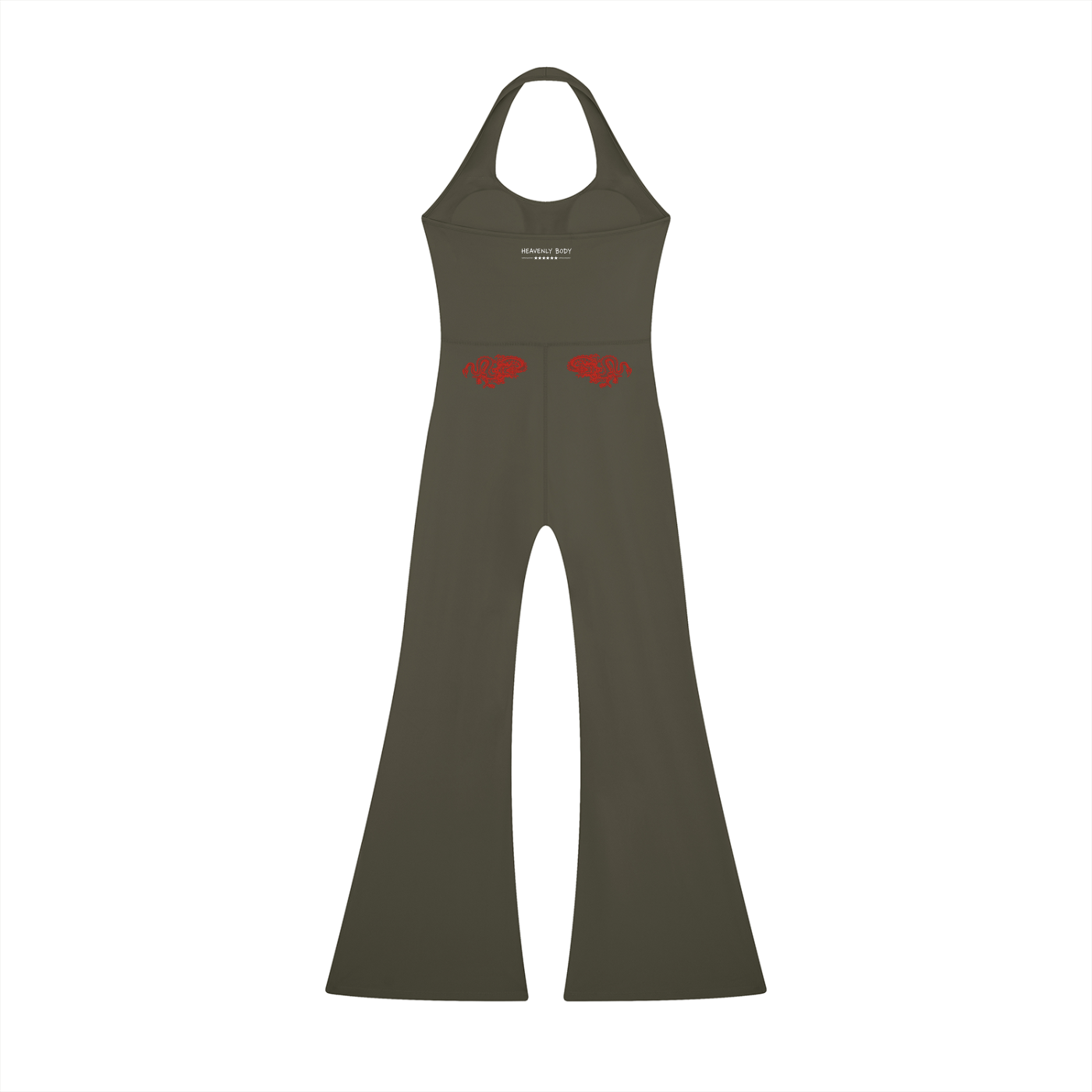 DI6NE Ryū Halter Flared Jumpsuit