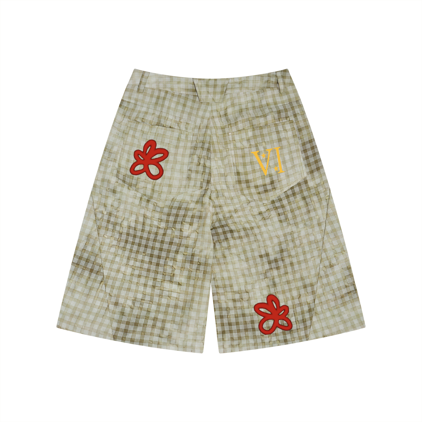 DI6NE HB RIVIERA VINTAGE PLAID SHORTS