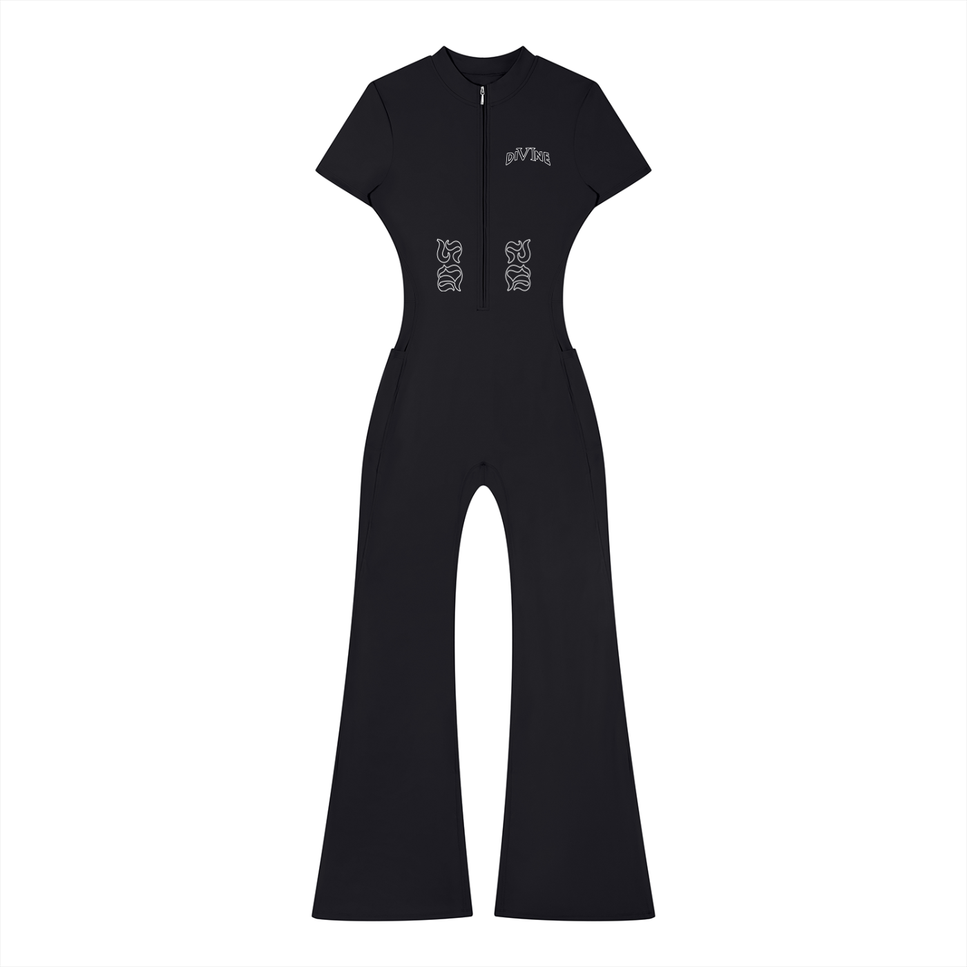 DI6NE HB Contour Quarter-Zip Jumpsuit