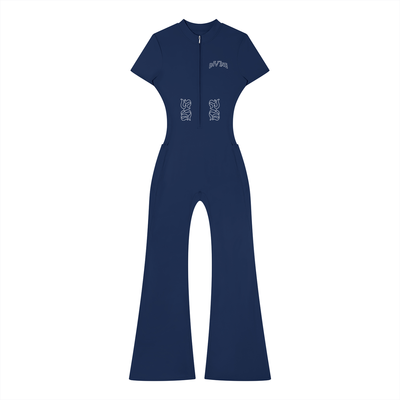 DI6NE HB Contour Quarter-Zip Jumpsuit