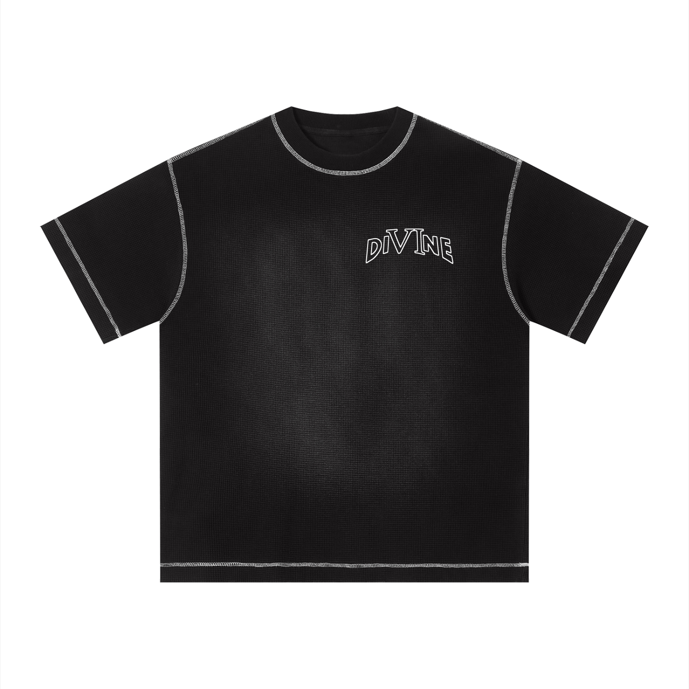 DI6NE Sunfade Waffle Boxy T-Shirt